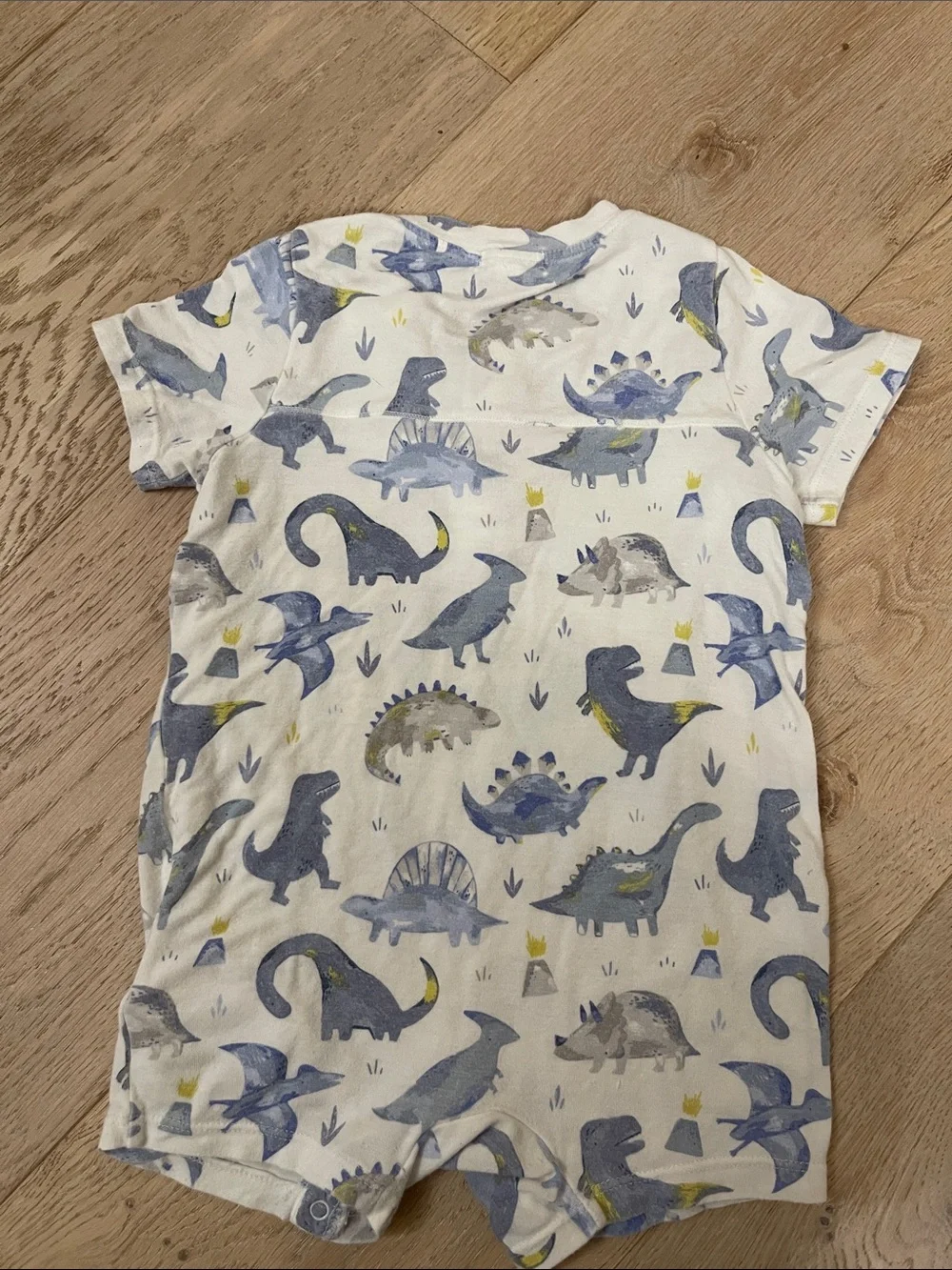 Angel Dear Dinosaur Short Sleeve Romper size 12-18 months
